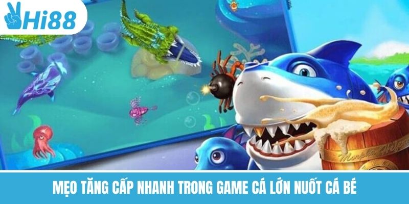 Mẹo tăng cấp nhanh trong game cá lớn nuốt cá bé